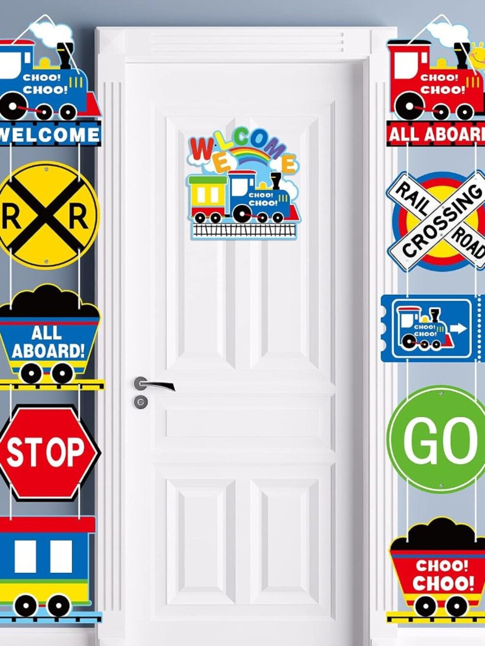 11 Pcs Train Birthday Decorations Train Party Supplies